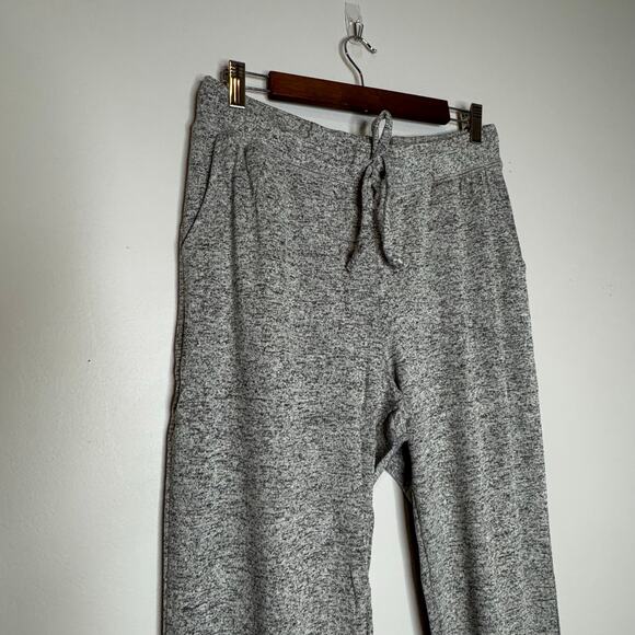 Laila Jayde Heather Gray Knit Drawstring Jogger Pants NWT Women Size Medium - Picture 3 of 10